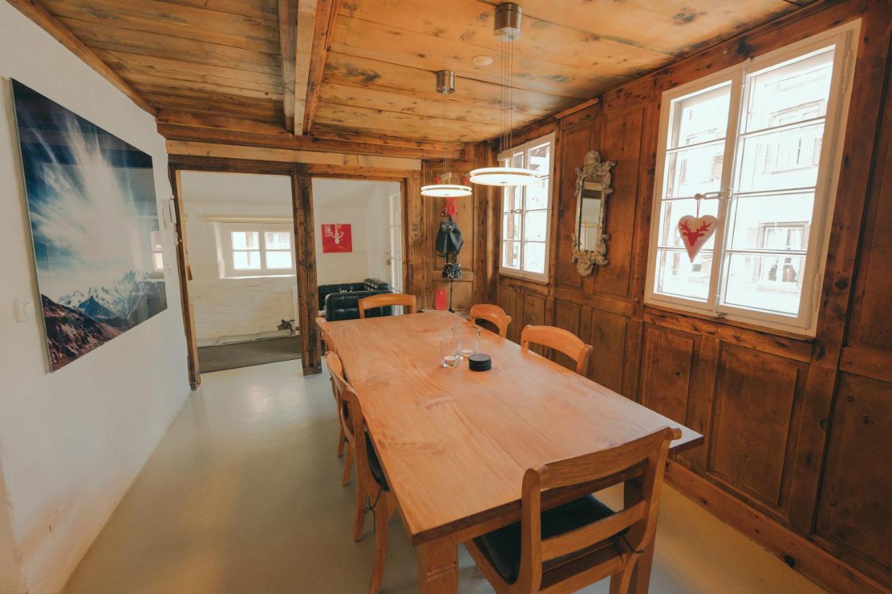Alte Post Saas-Fee Apartment Bagian luar foto