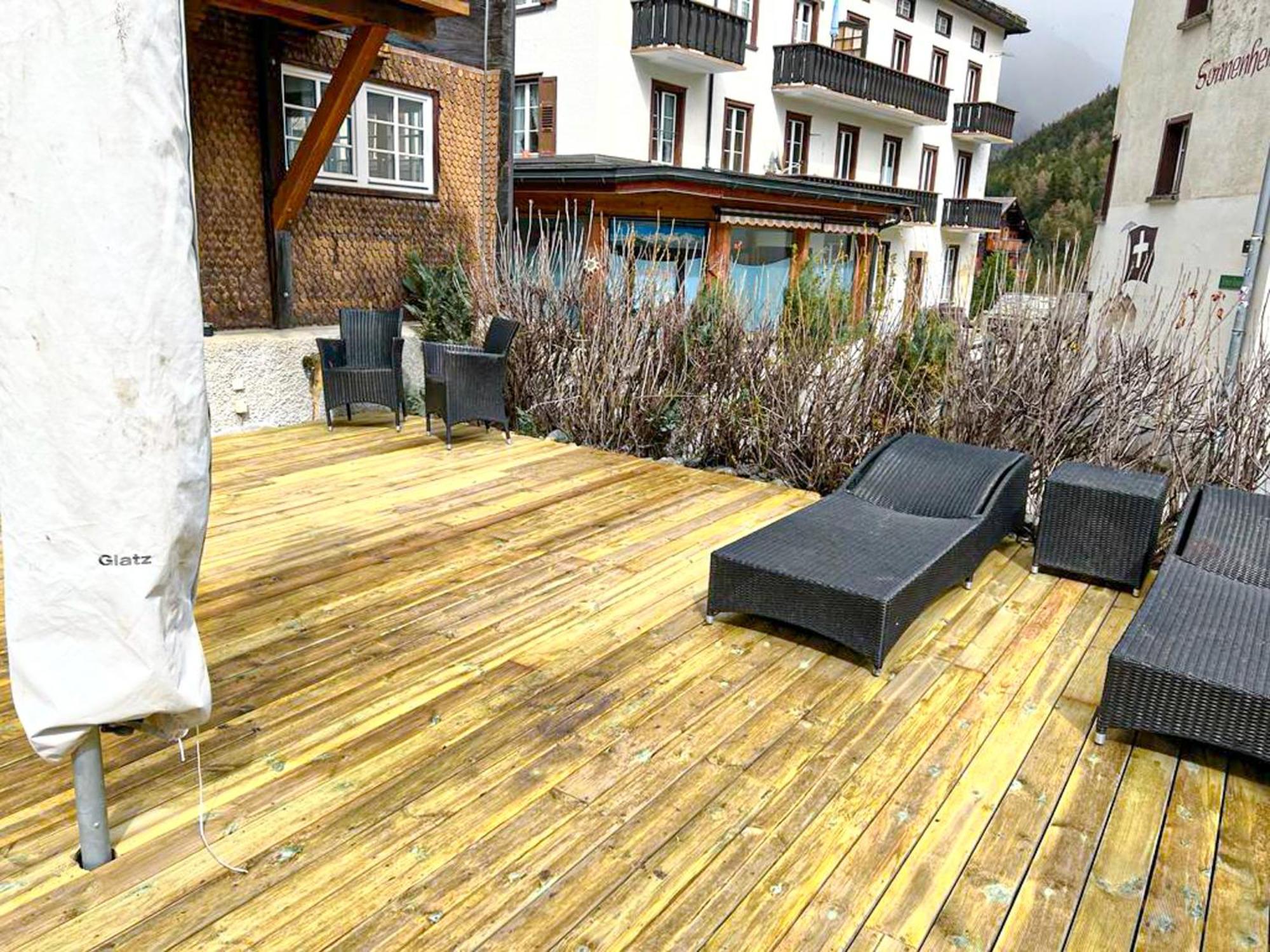 Alte Post Saas-Fee Apartment Bagian luar foto