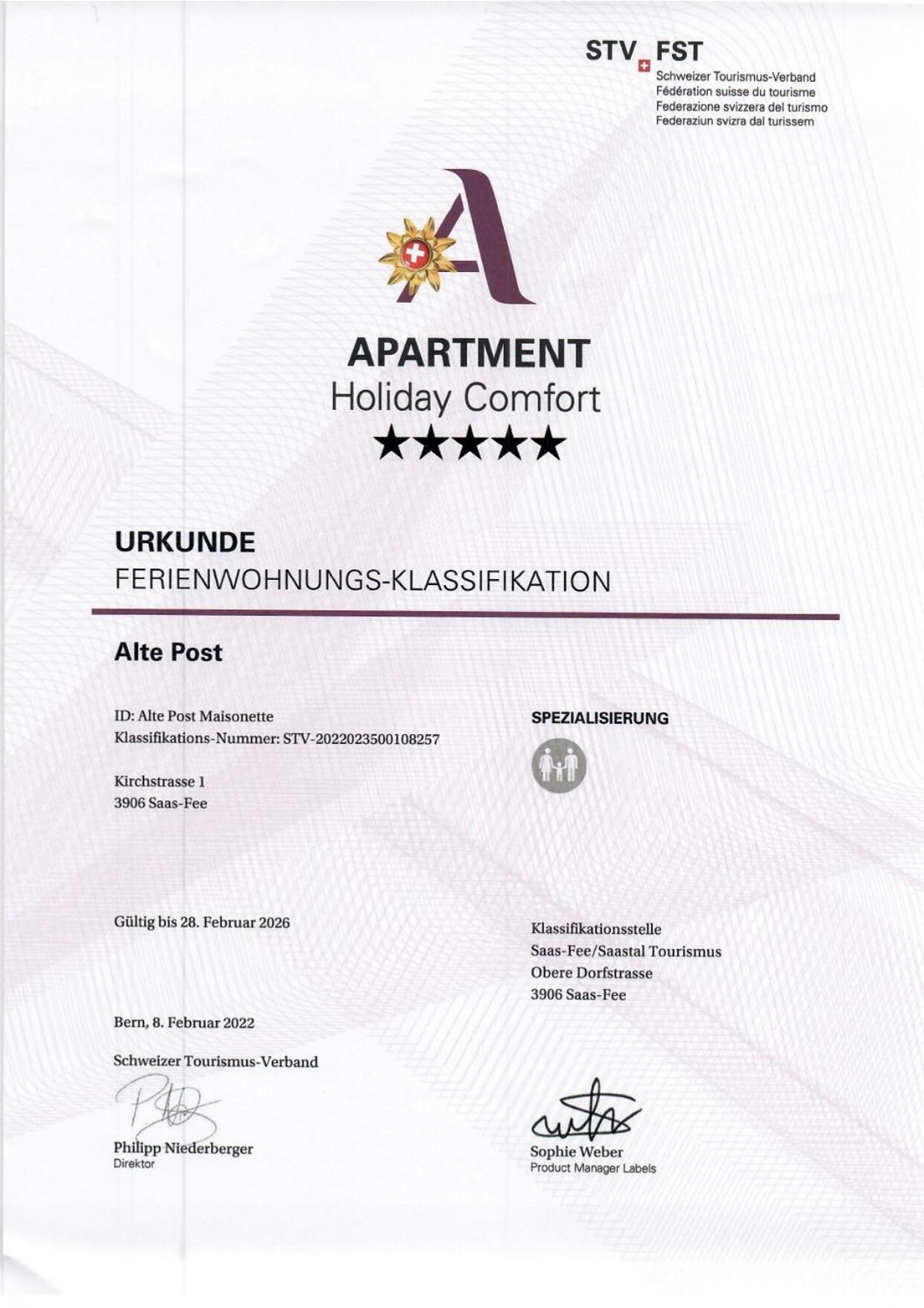 Alte Post Saas-Fee Apartment Bagian luar foto